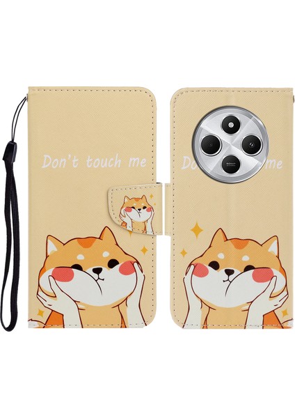 Xiaomi Redmi Için 14C 4g Kılıf Desen Baskı Koruyucu Deri Folyo Telefon Kapağı-Shiba Inu (Yurt Dışından)