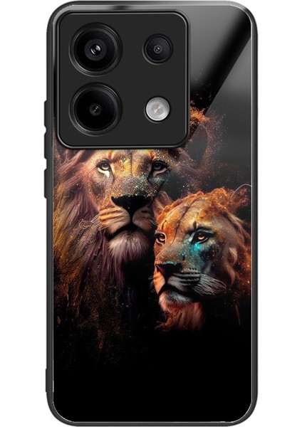 Xiaomi Redmi Note 13 Pro 5g Kılıf Temperli Cam Tpu Damla Korumalı Telefon Kapağı Desen Baskı Tarzı L Için (Yurt Dışından)