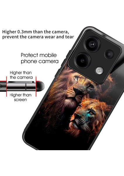 Xiaomi Redmi Note 13 Pro 5g Kılıf Temperli Cam Tpu Damla Korumalı Telefon Kapağı Desen Baskı Tarzı L Için (Yurt Dışından) fiyatları