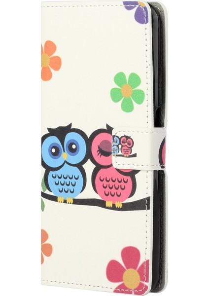 Xiaomi Redmi K30S-TWO Owls Için Desen Baskı Pu Deri Cüzdan Standı Koruyucu Kapak (Yurt Dışından) modelleri