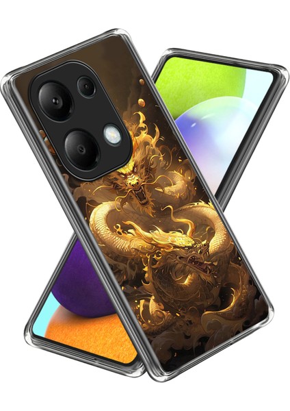 Xiaomi Redmi Note 13 Pro 4g Kılıf Için Şok Emici Tpu Desen Baskılı Telefon Kapağı-Stil H (Yurt Dışından)