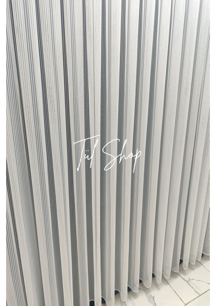 Ütü Istemez Kırışmaz Ağır Gramajlı Sıralı Çelik Model 1/3 Sık Pileli Tül Perde modelleri