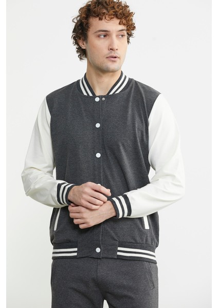 Kolej Yaka Cepli Eşofman Takım - Antrasit fiyatları