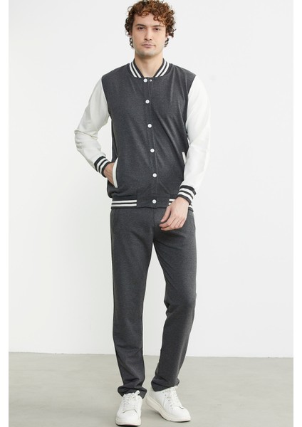 Kolej Yaka Cepli Eşofman Takım - Antrasit modelleri