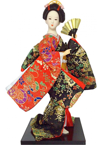 Japon Geyşa 12" Kimono Masaüstü Oturma Odası Ev A (Yurt Dışından)