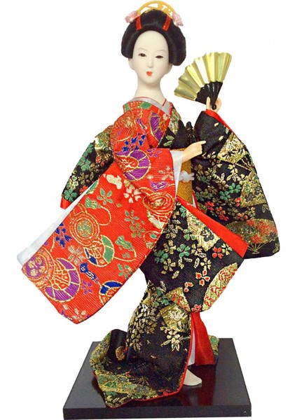 Japon Geyşa 12" Kimono Masaüstü Oturma Odası Ev A (Yurt Dışından) fiyatları