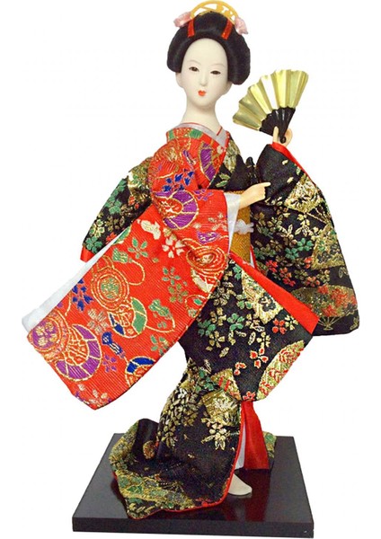 Japon Geyşa 12" Kimono Masaüstü Oturma Odası Ev A (Yurt Dışından) modelleri