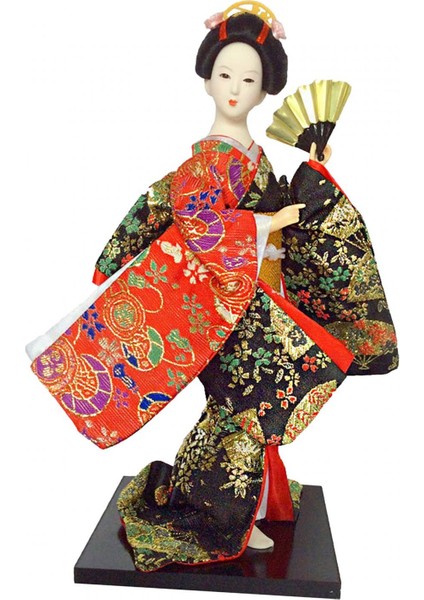 Japon Geyşa 12" Kimono Masaüstü Oturma Odası Ev A (Yurt Dışından) fırsatları