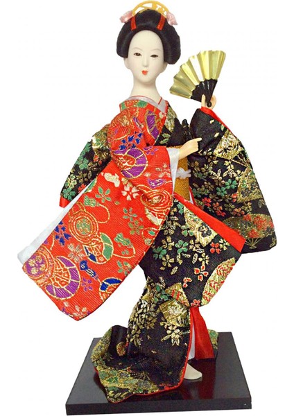 Japon Geyşa 12" Kimono Masaüstü Oturma Odası Ev A (Yurt Dışından) indirimleri