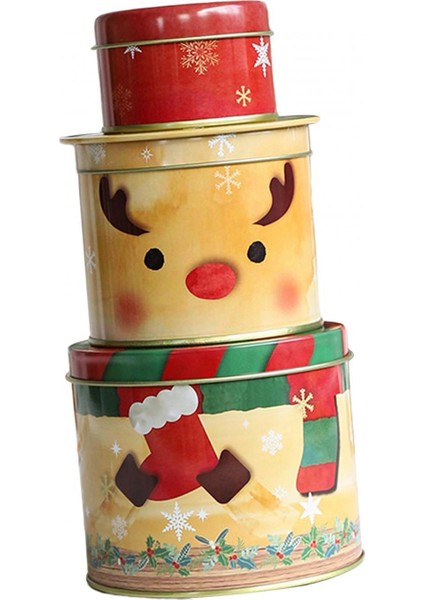 Noel Kurabiye Teneke Kutu Parti Dekor Malzemeleri Elk Büyük Için Noel I Kutusu (Yurt Dışından) fiyatları