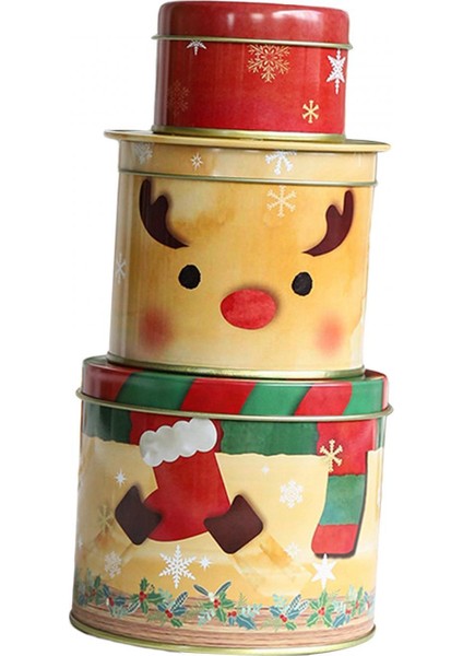 Noel Kurabiye Teneke Kutu Parti Dekor Malzemeleri Elk Büyük Için Noel I Kutusu (Yurt Dışından) modelleri