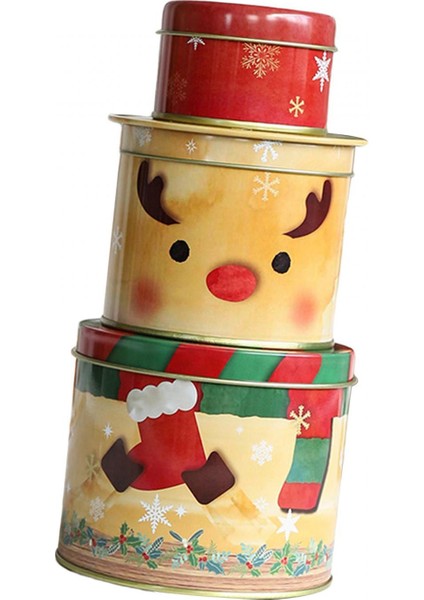 Noel Kurabiye Teneke Kutu Parti Dekor Malzemeleri Elk Büyük Için Noel I Kutusu (Yurt Dışından) indirimleri