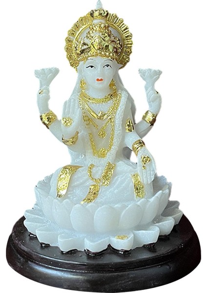 Reçine Hindu Tanrıçası Heykelcik Buda Heykeli Oturma Odası Beyaz Için Oyma Heykelcik (Yurt Dışından)
