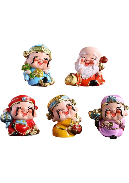 Şği Raf Dekorasyonu Için 5 Şans Isı Figürler Reçine (Yurt Dışından)