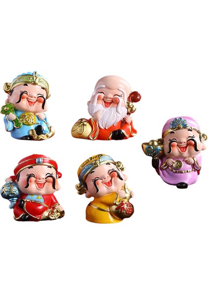 Şği Raf Dekorasyonu Için 5 Şans Isı Figürler Reçine (Yurt Dışından) modelleri