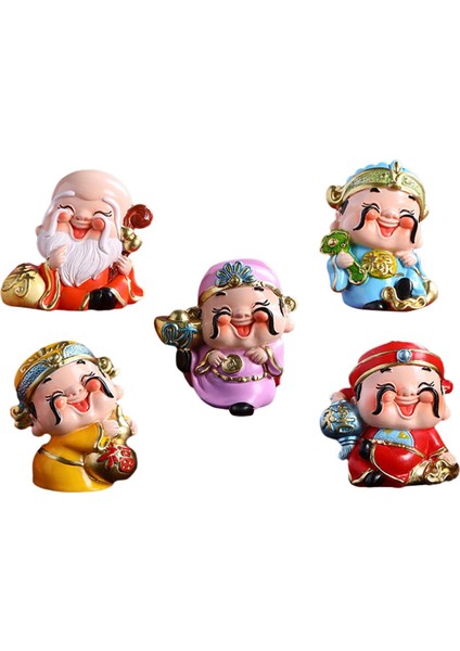 Şği Raf Dekorasyonu Için 5 Şans Isı Figürler Reçine (Yurt Dışından) fırsatları