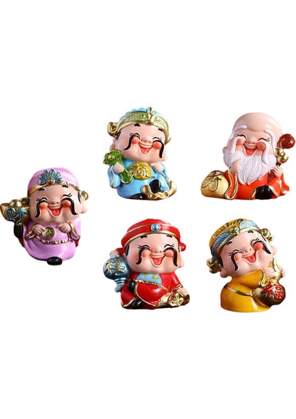 Şği Raf Dekorasyonu Için 5 Şans Isı Figürler Reçine (Yurt Dışından) indirimleri