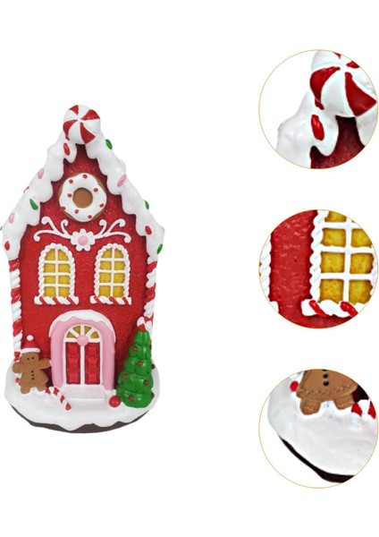 I Festival Için Işıklı Heykelcik Noel Kırmızı Ev (Yurt Dışından) fırsatları