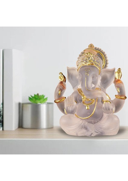 Ganesha Heykelcik Fengshui Lord Heykelleri Ofis Dekor Koleksiyonları Beyaz (Yurt Dışından) fırsatları
