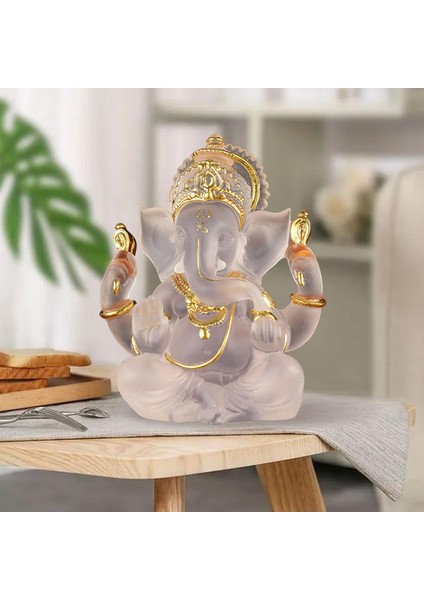 Ganesha Heykelcik Fengshui Lord Heykelleri Ofis Dekor Koleksiyonları Beyaz (Yurt Dışından) indirimleri