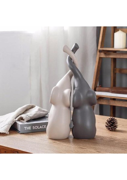 1 Çift Heykelcik Fil Çiftler Heykel Heykeli Süslemeleri (Yurt Dışından) fırsatları