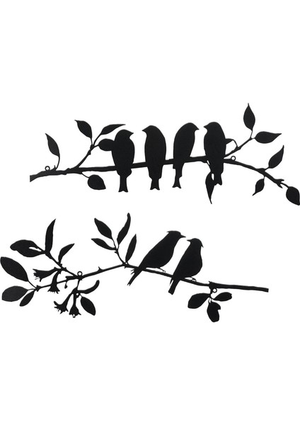 2 Metal Dekor Dekoratif Centerpiece Ev C Için (Yurt Dışından)