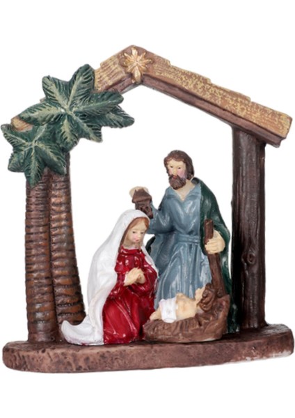 Doğum Sahnesi Figürü Iğum Dekorasyonu Parti Kitaplık 9X4X10 cm A (Yurt Dışından) fiyatları