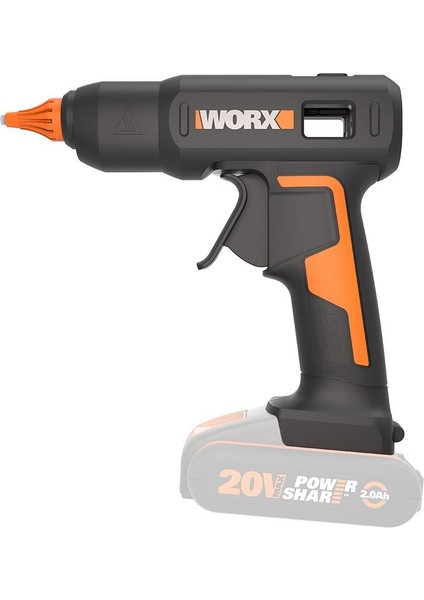 WX045.9 20 Volt 11MM Profesyonel Sıcak Mum Silikon Tabancası + 10 Silikon (Akü Dahil Değildir) fiyatları