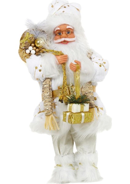 Noel Baba Şömine Ş Heykeli Noel Baba Figürü Dekorasyon 60CM (Yurt Dışından)