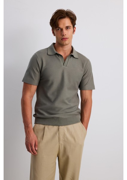 Kısa Kol Jakarlı Polo