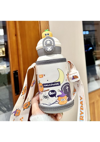 Çocuk Yalıtım Kupası 316 Paslanmaz Çelik Saman Su Kupası 500ML (Yurt Dışından)