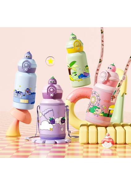 Çift Içecek Çocuk Yalıtım Kupası Çocuk Su Isıtıcısı 316 Paslanmaz Çelik Malzeme 500ML (Yurt Dışından) fiyatları