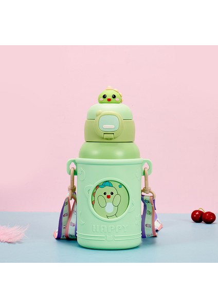 Sevimli Karikatür 316 Paslanmaz Çelik Saman Kupası Çocuk Su Isıtıcısı Çocuk (Yurt Dışından)