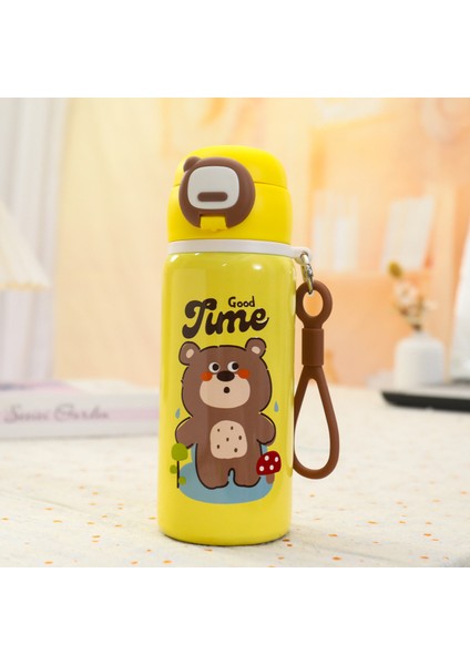 316 Paslanmaz Çelik Yeni Karikatür Pipetli Bardak Çocuk Kış Malzemeleri (Yurt Dışından)