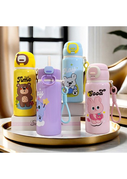 316 Paslanmaz Çelik Yeni Karikatür Pipetli Bardak Çocuk Kış Malzemeleri (Yurt Dışından) modelleri