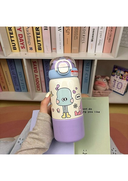 316 Paslanmaz Çelik Çocuk Çocuk Termal Su Bardağı Kış Malzemeleri 500ML (Yurt Dışından)