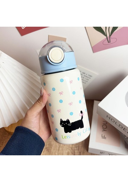 Taşınabilir Yalıtım Saman Su Isıtıcısı 316 Paslanmaz Çelik 450ML (Yurt Dışından)