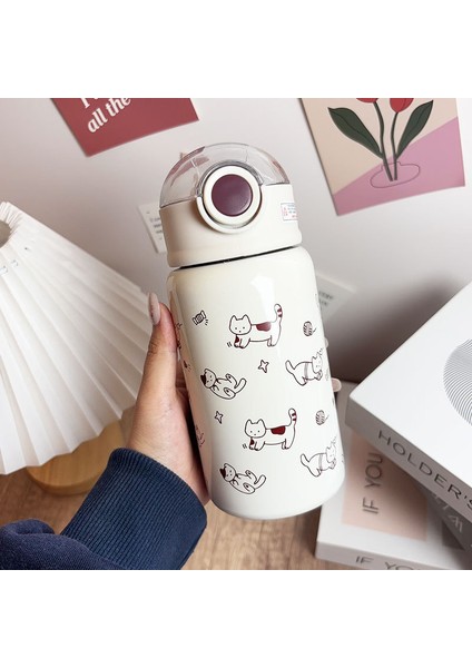 Taşınabilir Yalıtım Saman Su Isıtıcısı 316 Paslanmaz Çelik 450ML (Yurt Dışından)