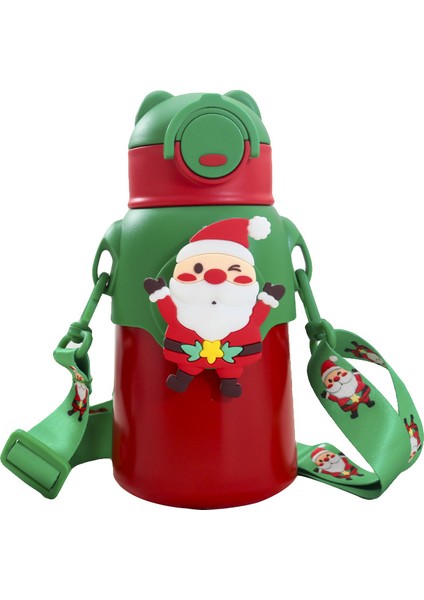 Noel Baba Termos Su Şişesi Noel 500ML 316 Paslanmaz Çelik (Yurt Dışından)