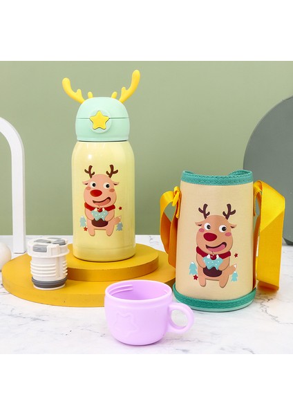 Çocuk Çocuk Paslanmaz Çelik Su Şişesi 316 Paslanmaz Çelik Malzeme 500ML (Yurt Dışından)