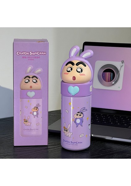 Crayon Shin-Chan Paslanmaz Çelik Çocuk Su Şişesi 350ML (Yurt Dışından)
