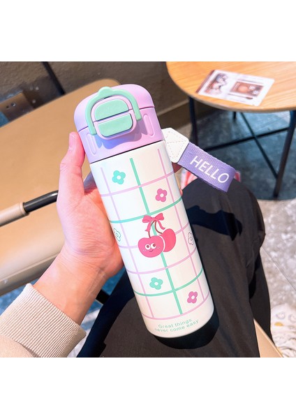 Büyük Kapasiteli Çift Içme Suyu Şişesi 316 Paslanmaz Çelik Çocuk 520ML (Yurt Dışından)