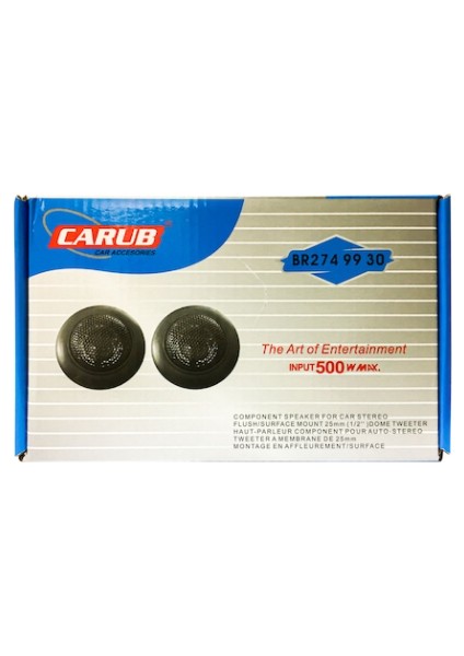 Şüscar Oto Carub Oto Kapaklı Tweeter Küçük Hoparlör 500W 2'li fırsatları