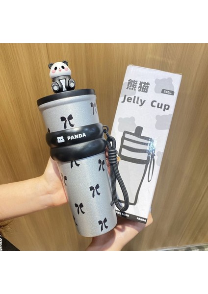Büyük Kapasiteli Paslanmaz Çelik Pipetli Su Şişesi 700ML (Yurt Dışından)