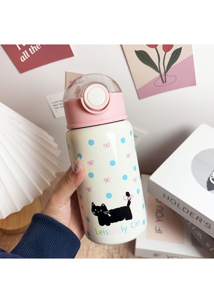 Taşınabilir Yalıtım Saman Su Isıtıcısı 316 Paslanmaz Çelik 450ML (Yurt Dışından)