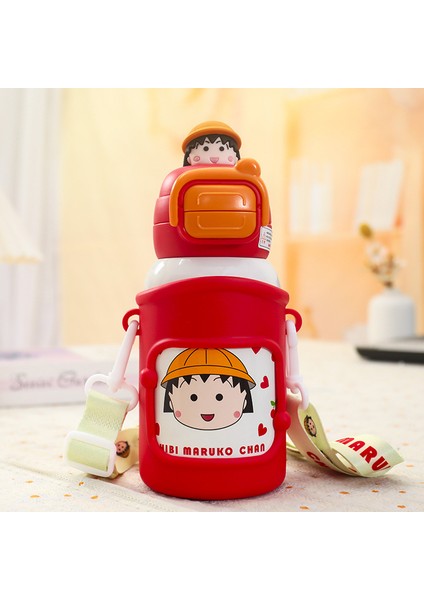Chibi Maruko-Chan Paslanmaz Çelik Su Şişesi 316 Paslanmaz Çelik 500ML (Yurt Dışından)