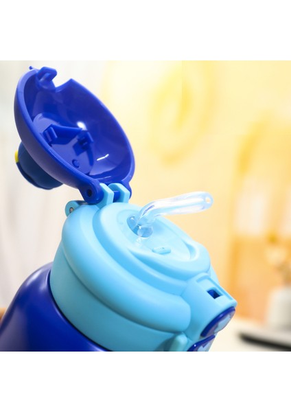 Sevimli Karikatür Büyük Kapasiteli Paslanmaz Çelik Çocuk Su Şişesi Çocuk 500 ml (Yurt Dışından)