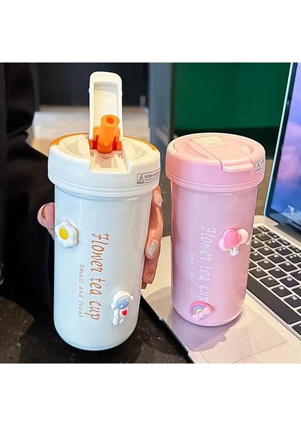 Huni ve Pipetli 304 Paslanmaz Çelik Su Bardağı (Yurt Dışından)