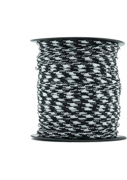 Paracord ip 2 mm Beyaz Desenli No:28 1 Makara 30 Metre