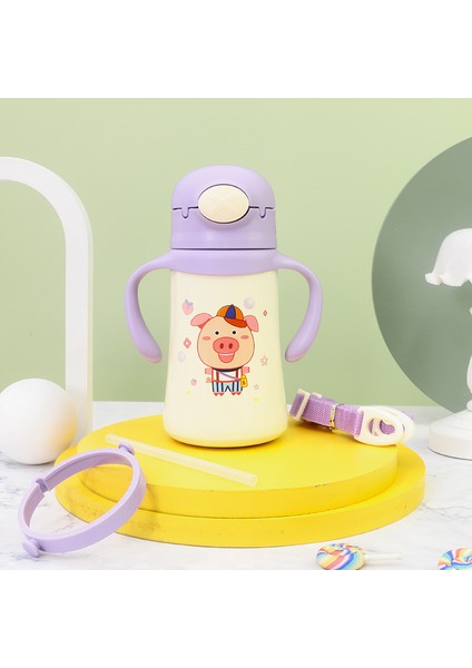 Çocuklar Saman K Yarışı 380ML 316 Paslanmaz Çelik Malzeme (Yurt Dışından)